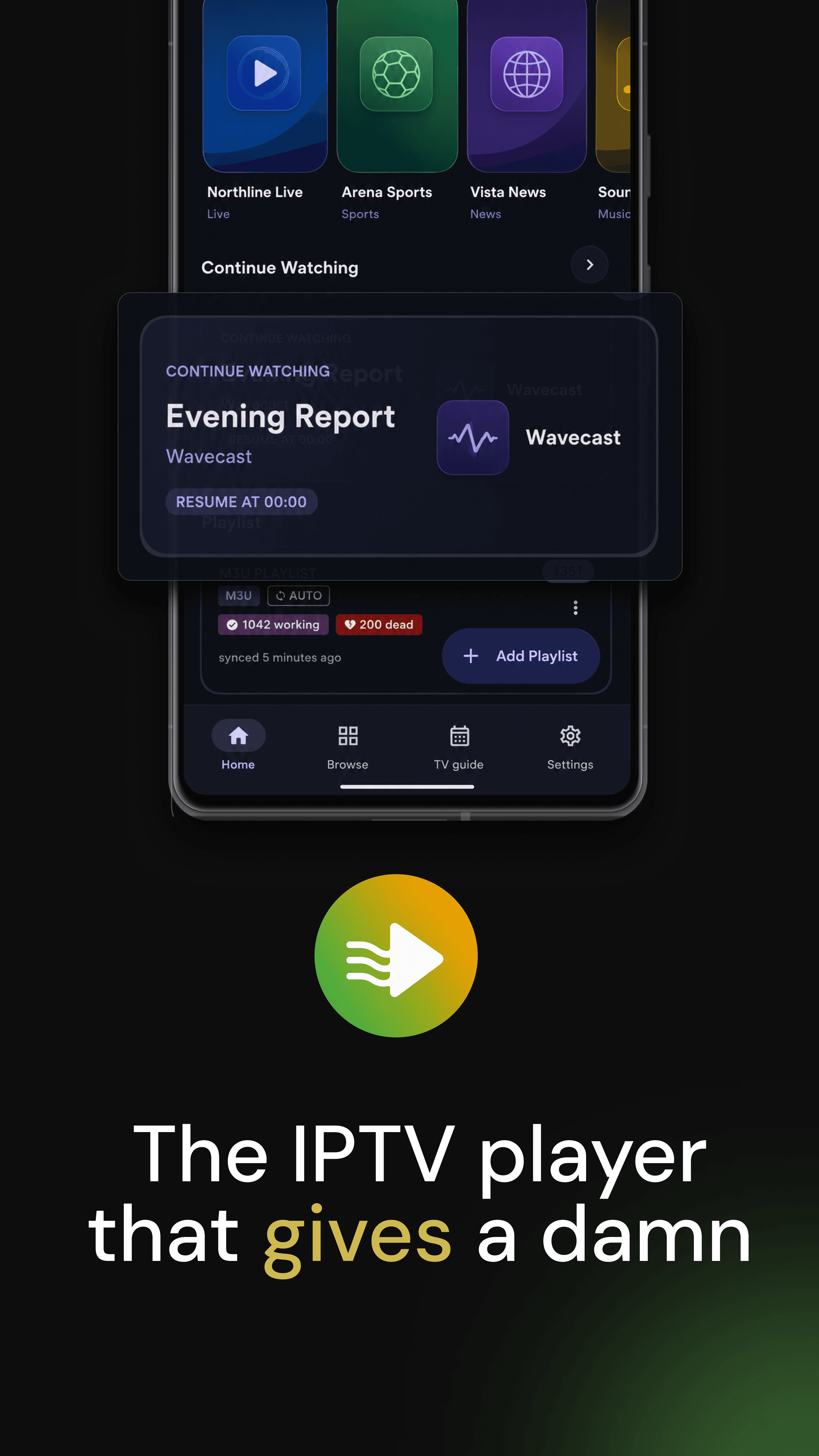 The IPTV player that gives a damn